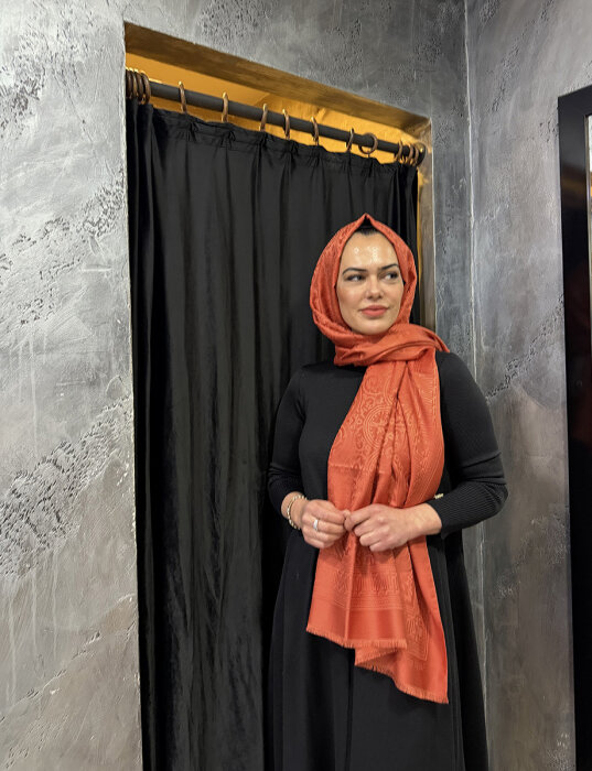 Leyna Delicate Şal KİREMİT - 2