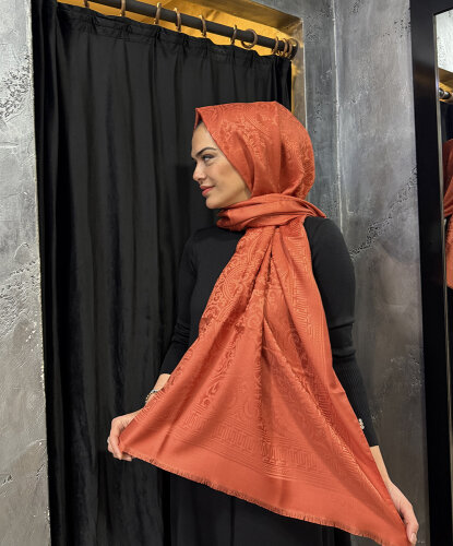 Leyna Delicate Şal KİREMİT - 3