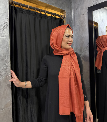 Leyna Delicate Şal KİREMİT - 4