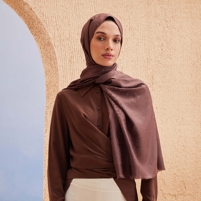 Leyna Delicate Şal Türk Kahvesi - 1