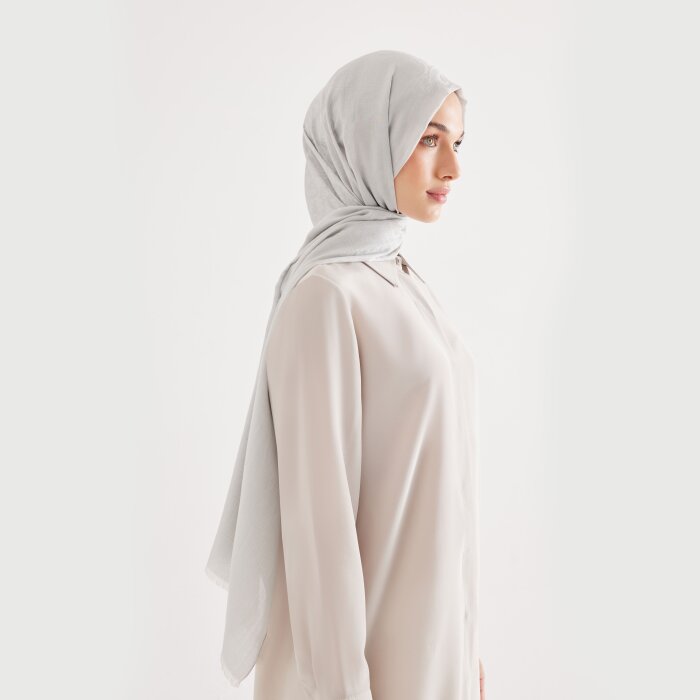 Leyna Exclusive Şal Buz Gri - 1