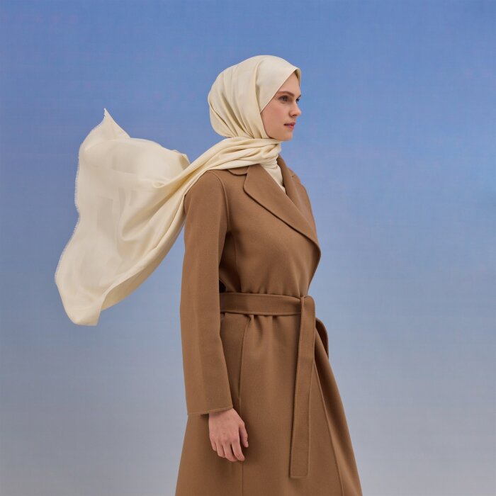 Leyna Soft Touch Şal KREM - 1