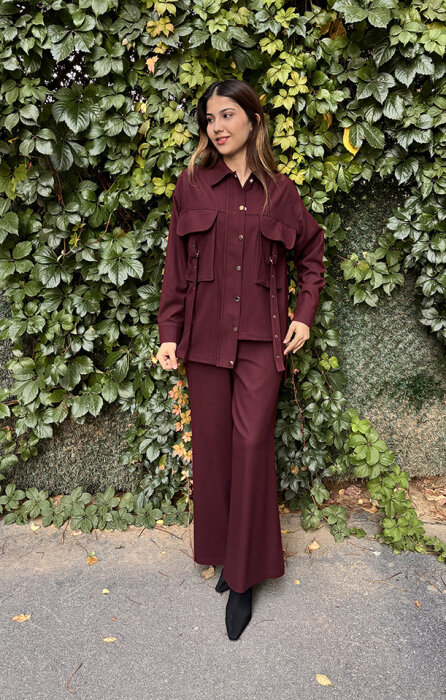 MaQ Amber Pantolon BORDO - 2