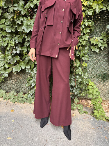 MaQ Amber Pantolon BORDO - 5