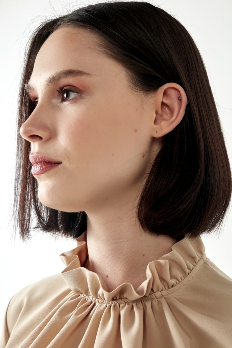 MaQ Bej Sing Elbise BEJ - 4