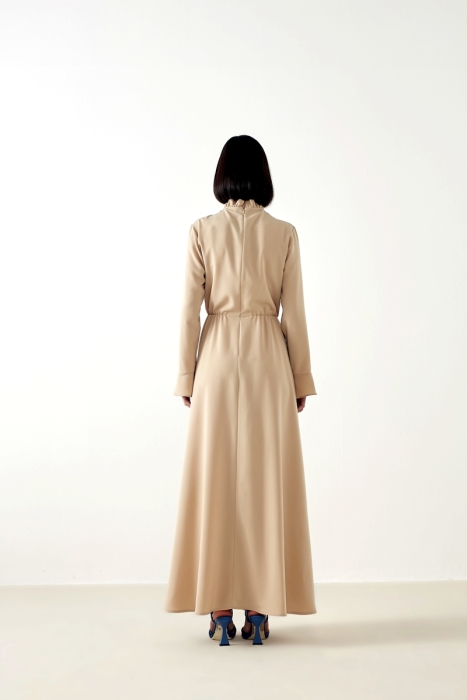 MaQ Bej Sing Elbise BEJ - 5