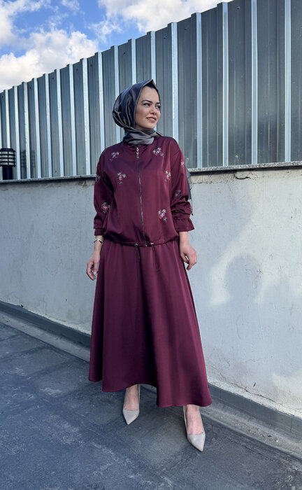 MaQ Design Gonia Ceket BORDO - 2