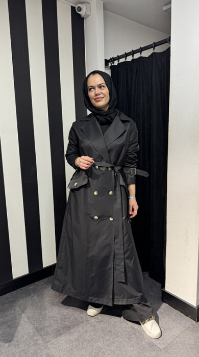 MaQ Design Sool Trench SİYAH - 1