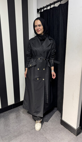 MaQ Design Sool Trench SİYAH - 2