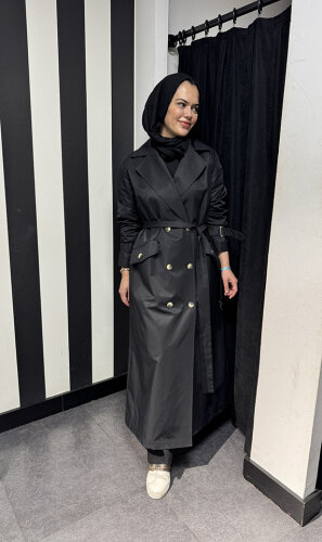MaQ Design Sool Trench SİYAH - 3