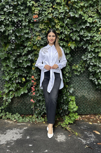 MaQ Design Tedy Gömlek BEYAZ - 2