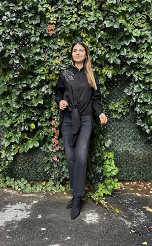 MaQ Design Tedy Gömlek SİYAH - 2