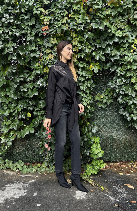 MaQ Design Tedy Gömlek SİYAH - 3