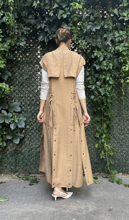 Maq Desing Rode Yelek SÜTLÜ KAHVE - 4