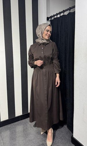 MaQ Diago Elbise KAHVE - 2