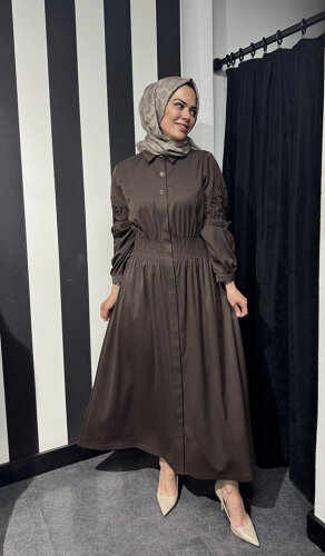 MaQ Diago Elbise KAHVE - 3