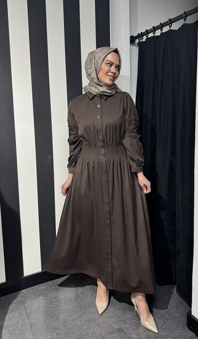 MaQ Diago Elbise KAHVE - 3