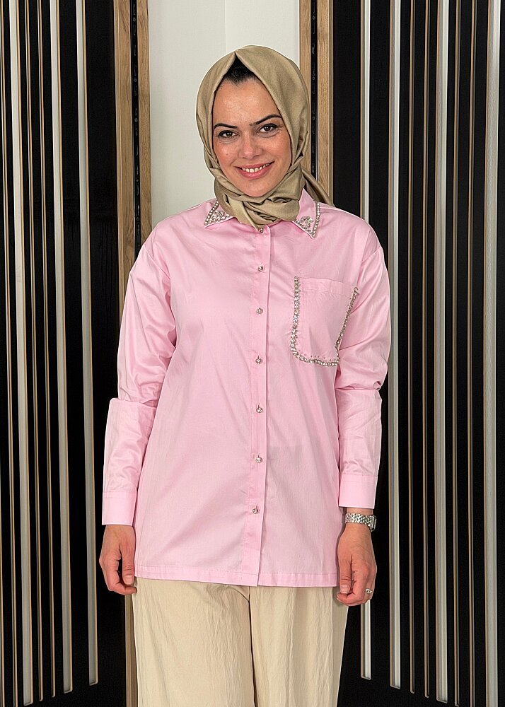 MaQ Parıltı Gömlek PEMBE - 2