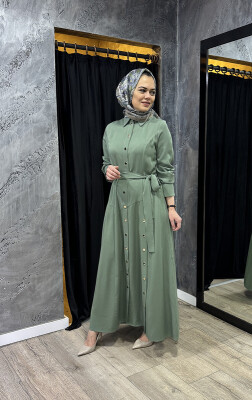 MaQ Reta ELbise ZÜMRÜT - 2