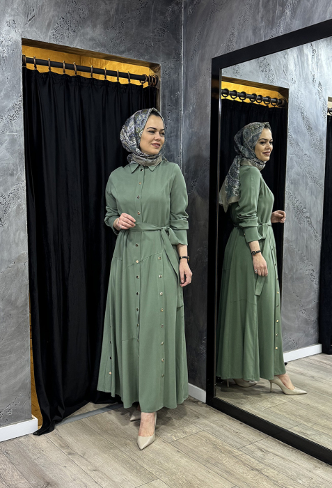 MaQ Reta ELbise ZÜMRÜT - 3