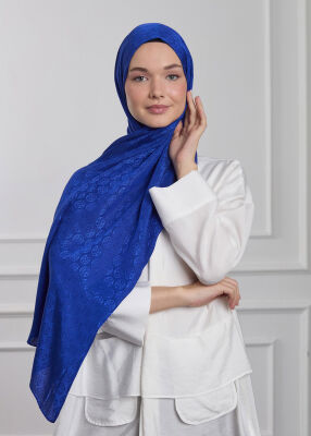 MaQ Shine Silky Jakarlı Şal SAKS 