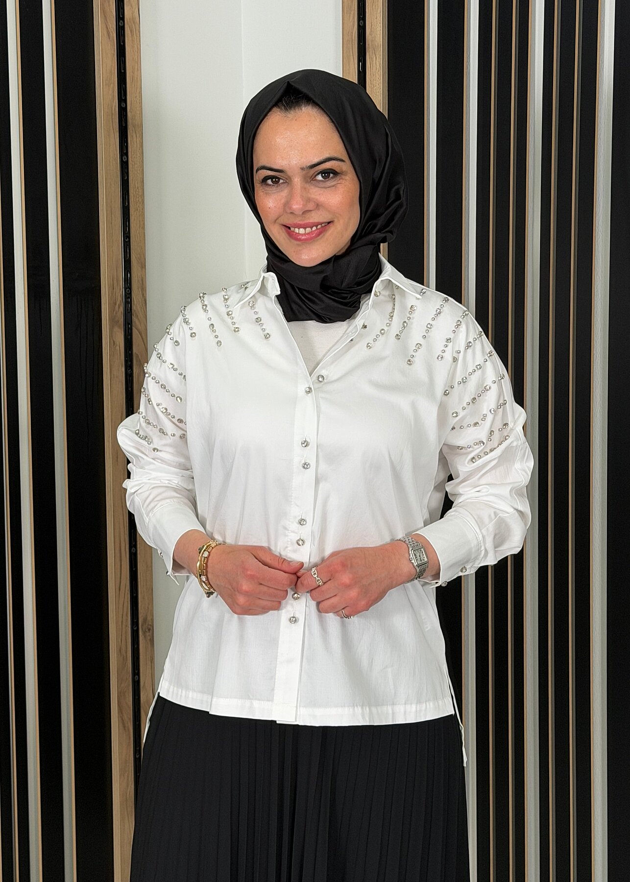 MaQ Taş Gömlek EKRU - 1