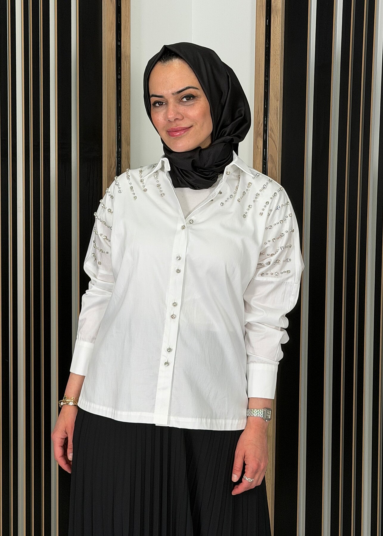 MaQ Taş Gömlek EKRU - 2