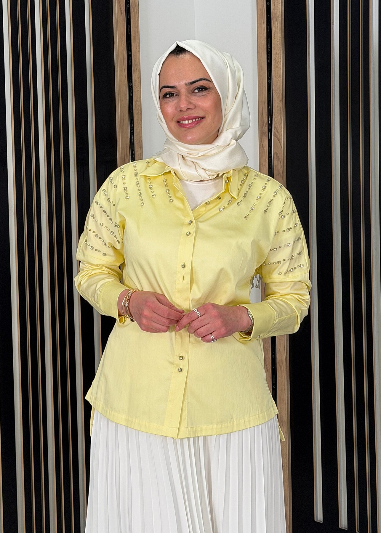 MaQ Taş Gömlek SARI - 2