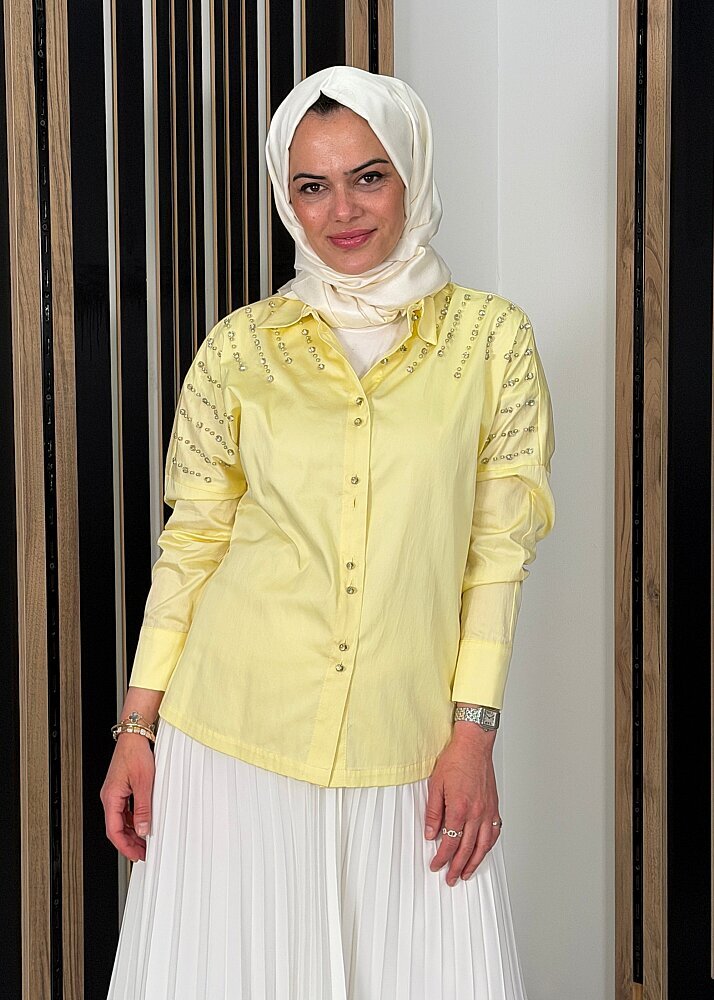 MaQ Taş Gömlek SARI - 3