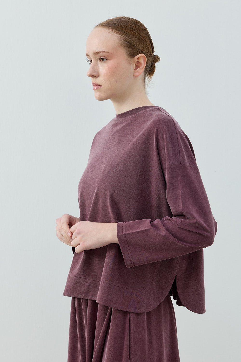 MerWish Basic Bambu Takım BORDO - 2