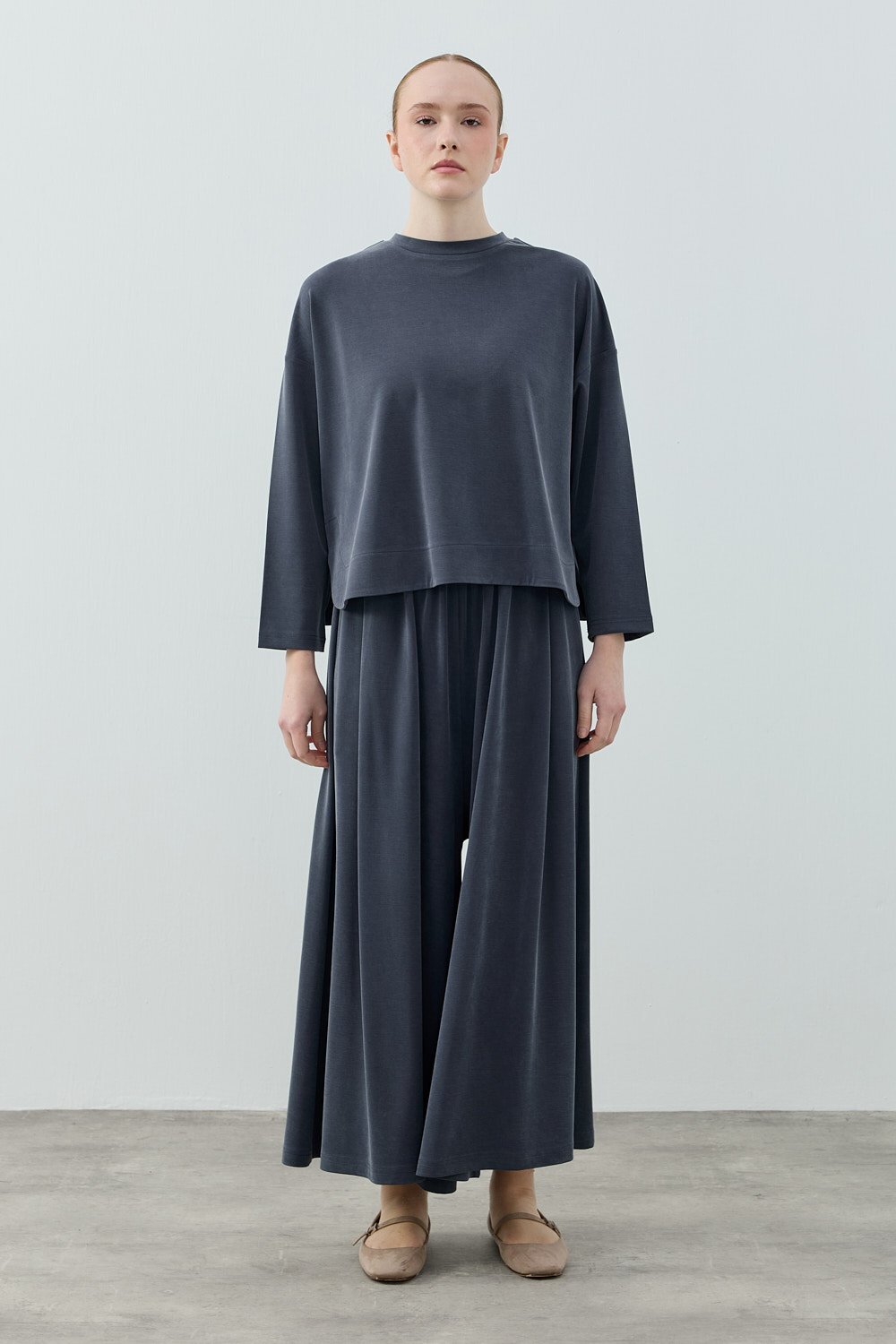 MerWish Basic Bambu Takım İNDİGO - 1