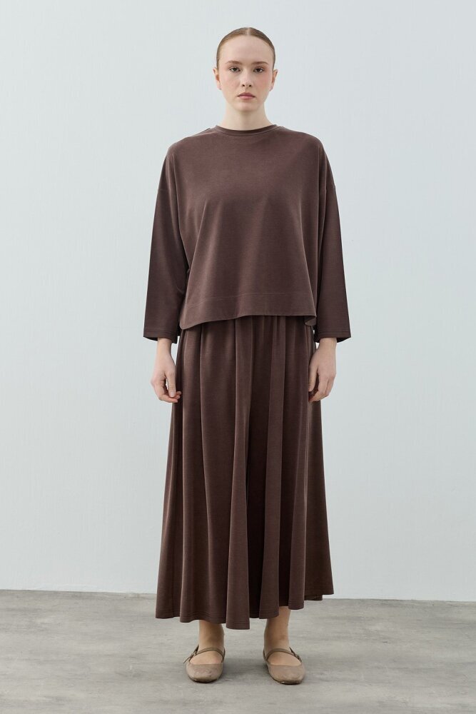 MerWish Basic Bambu Takım KAHVERENGİ - 1