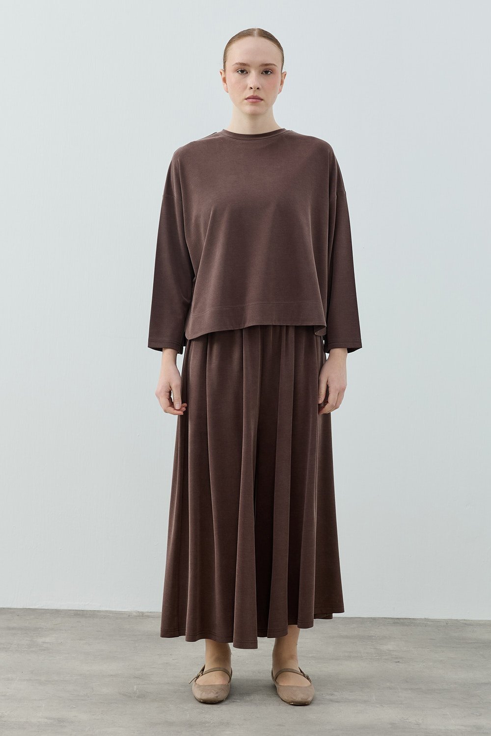 MerWish Basic Bambu Takım KAHVERENGİ - 1