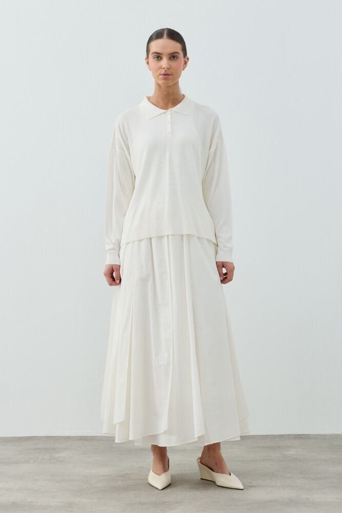 MerWish Basic Triko BEYAZ - 2