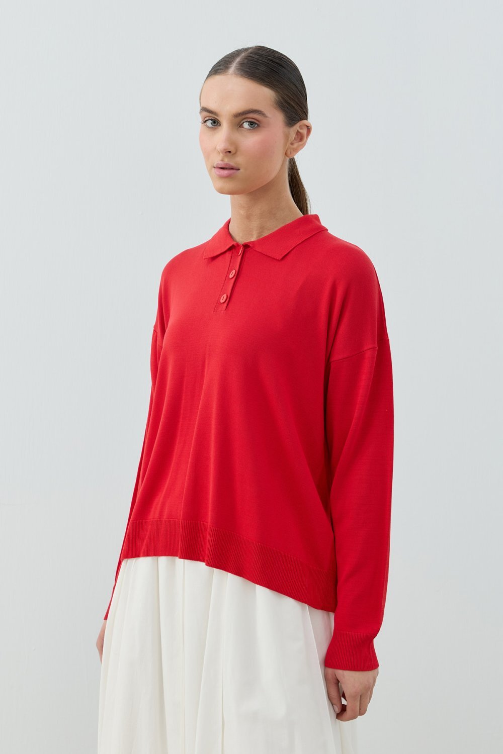 MerWish Basic Triko KIRMIZI - 2