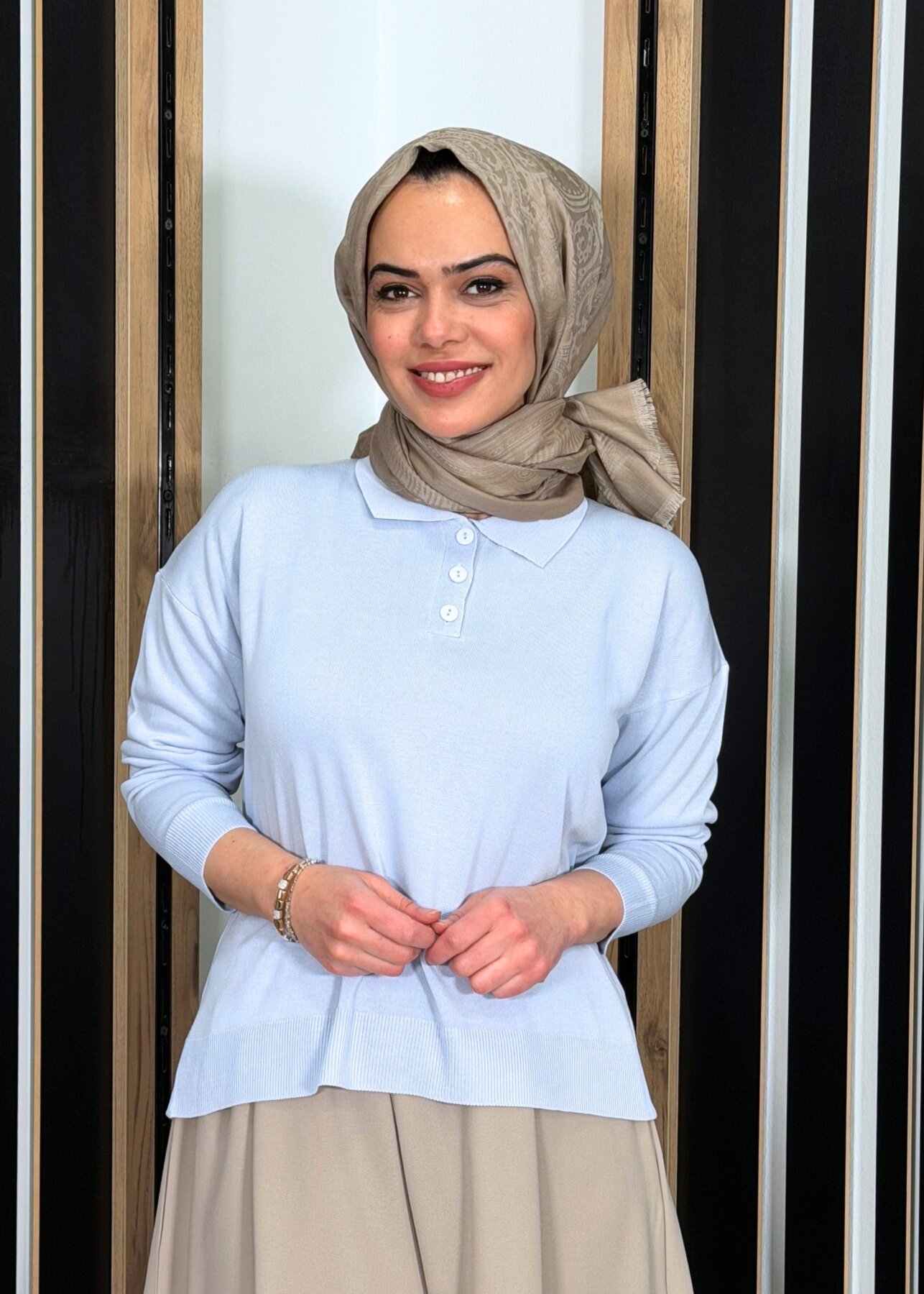 MerWish Basic Triko MAVİ - 1