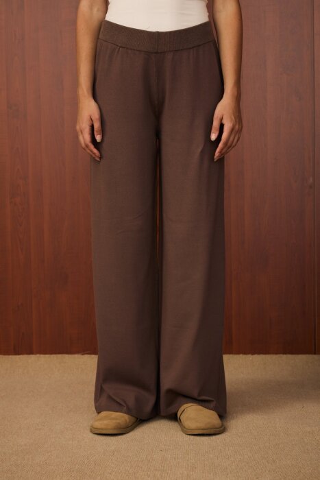 MerWish Basic Triko Pantolon KAHVE - 1