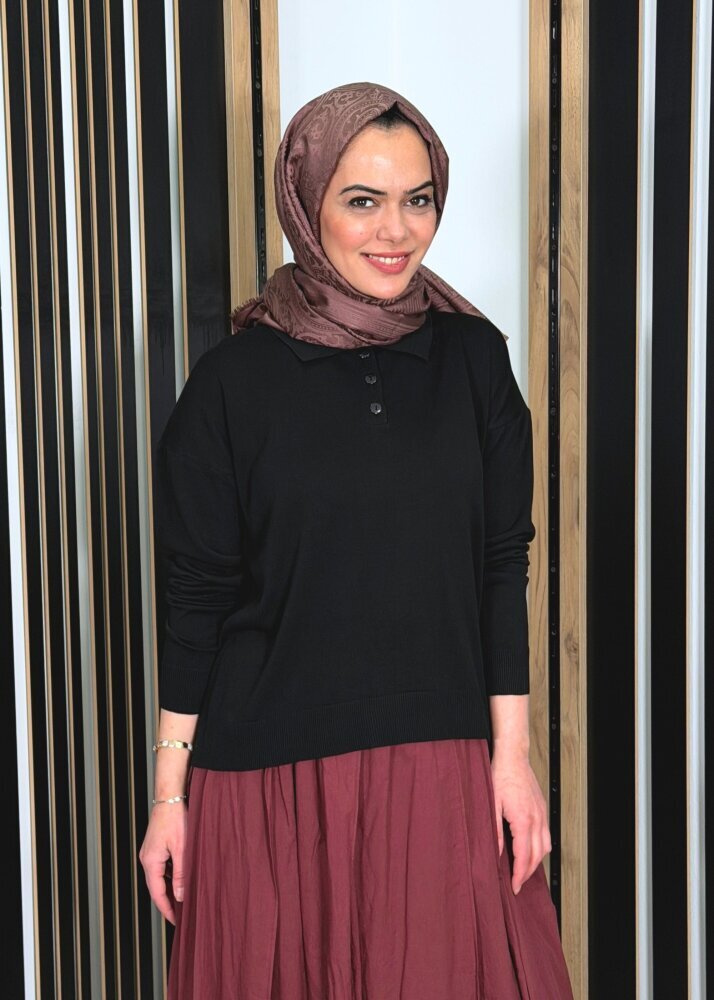 MerWish Basic Triko SİYAH - 2