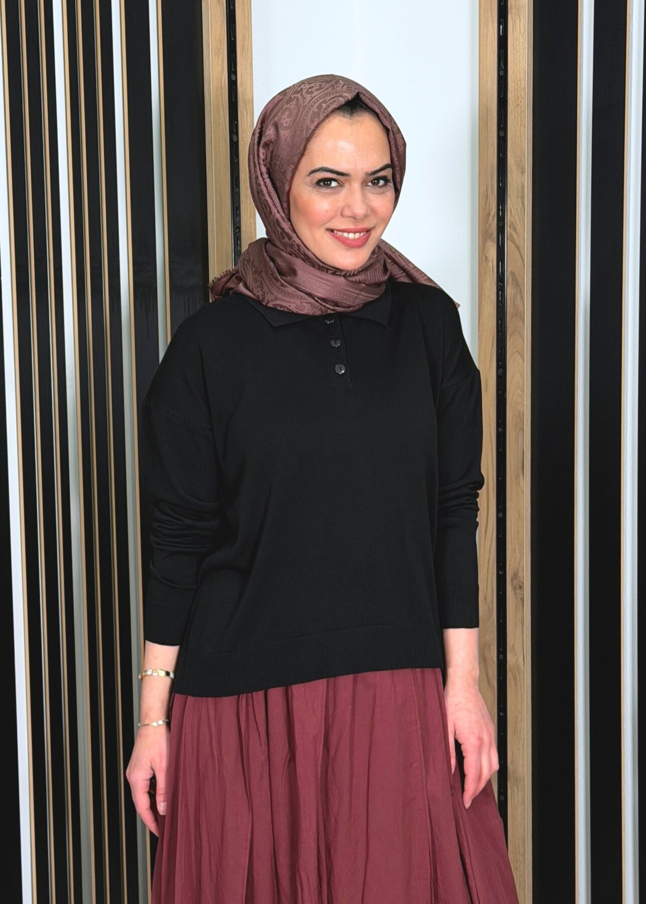 MerWish Basic Triko SİYAH - 2