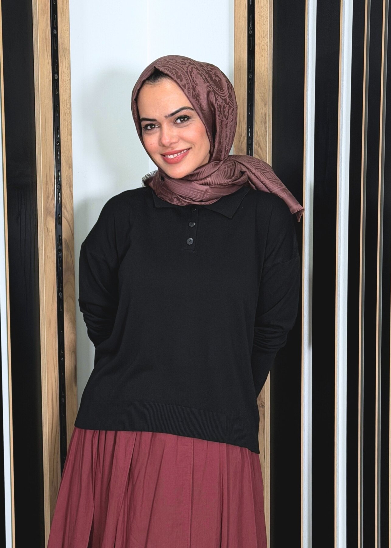 MerWish Basic Triko SİYAH - 3