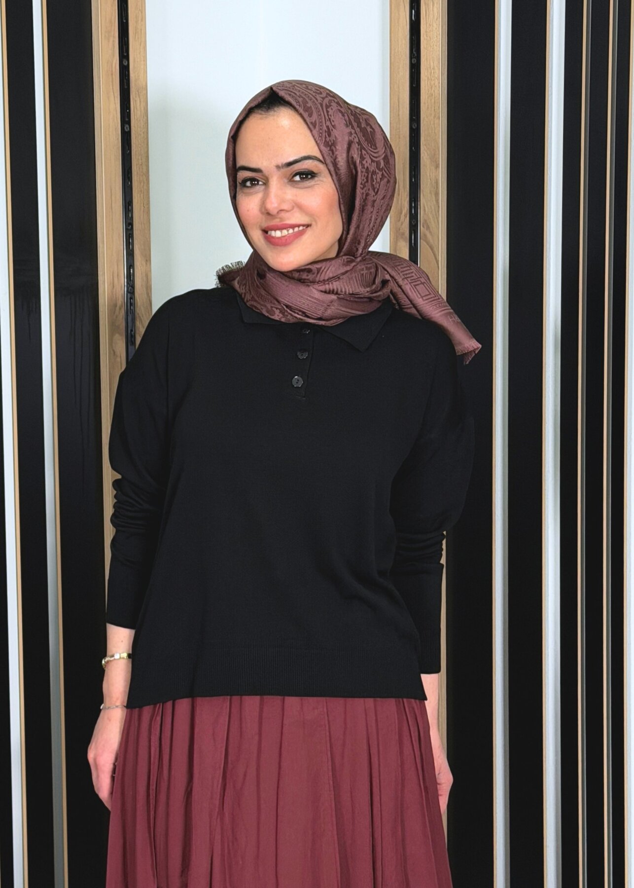 MerWish Basic Triko SİYAH - 1