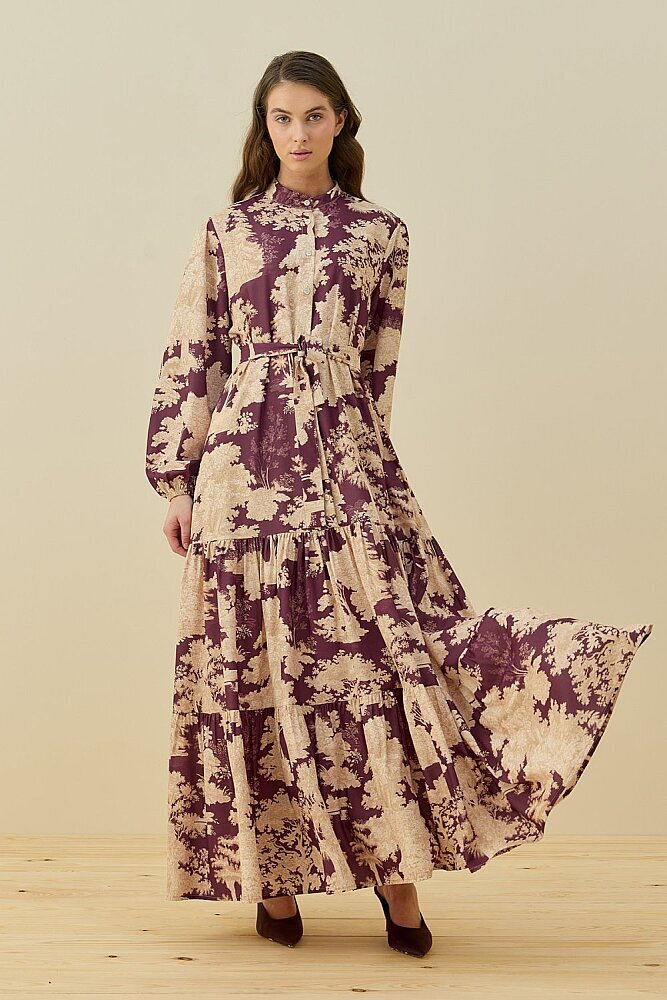 MerWish Bloom Serisi Elbise BORDO