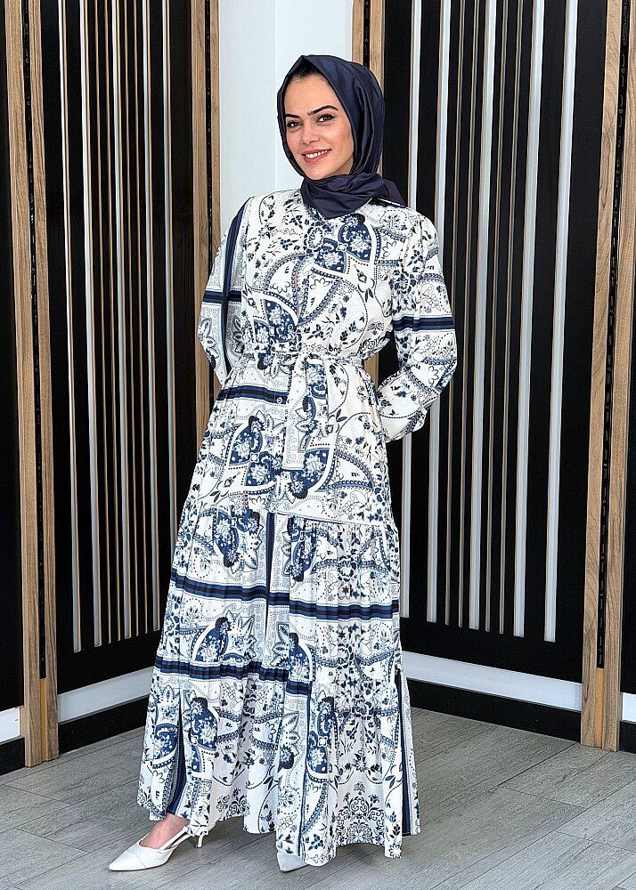 MerWish Bloom Serisi Elbise LACİVERT - 2