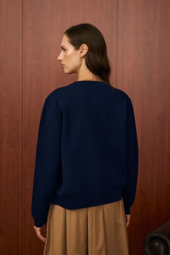 MerWish Bomber Mini Hırka LACİVERT - 5