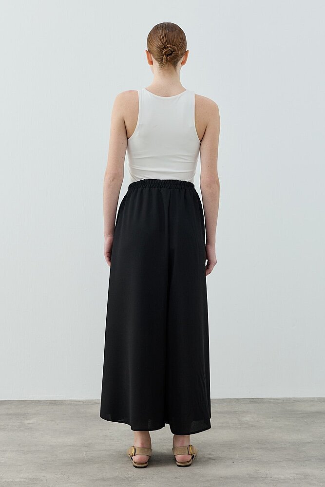 MerWish Comfy Krep Pant/Etek SİYAH - 3