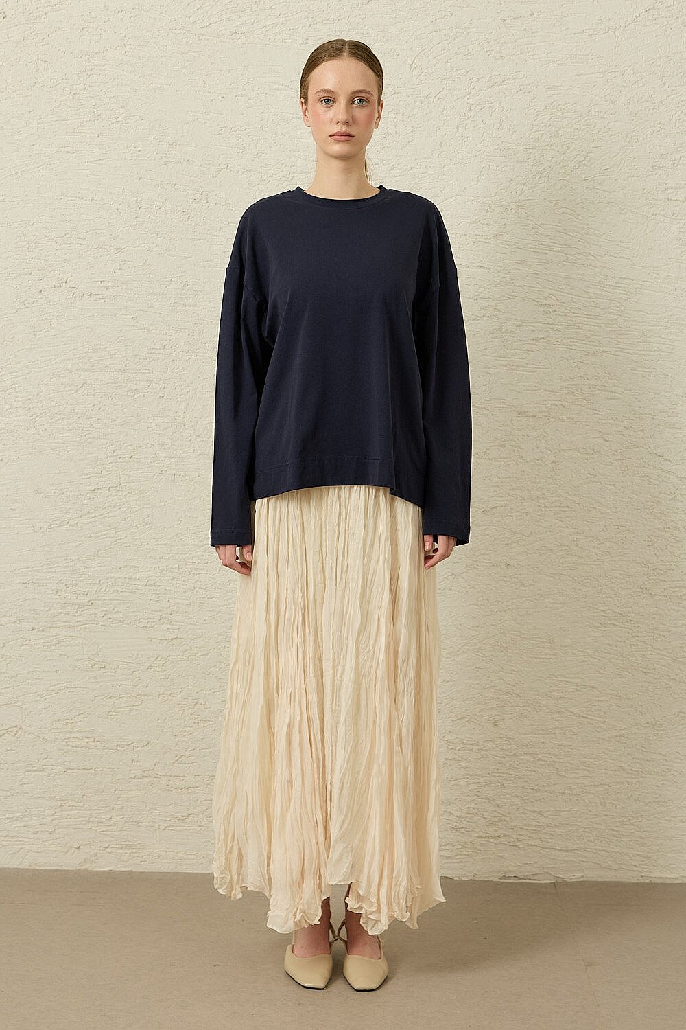 MerWish Comfy Penye Tunik LACİVERT - 1