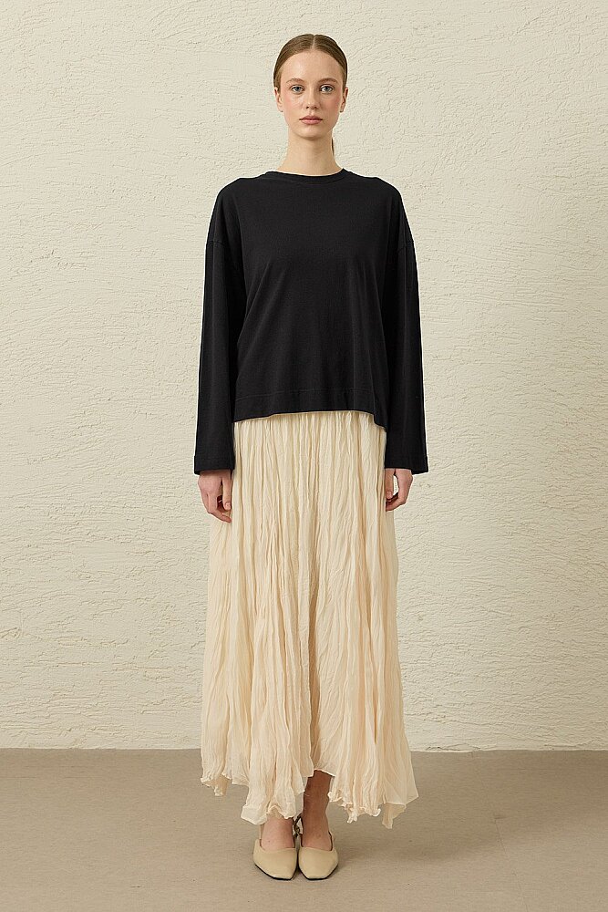 MerWish Comfy Penye Tunik SİYAH