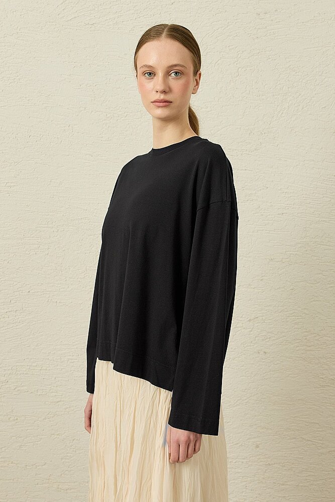 MerWish Comfy Penye Tunik SİYAH - 2