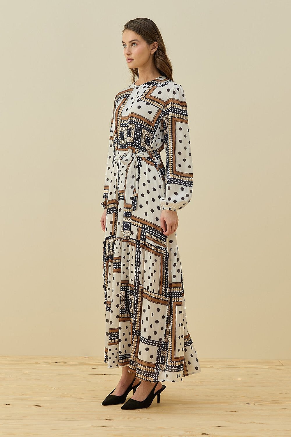MerWish Elegante Elbise EKRU - 2