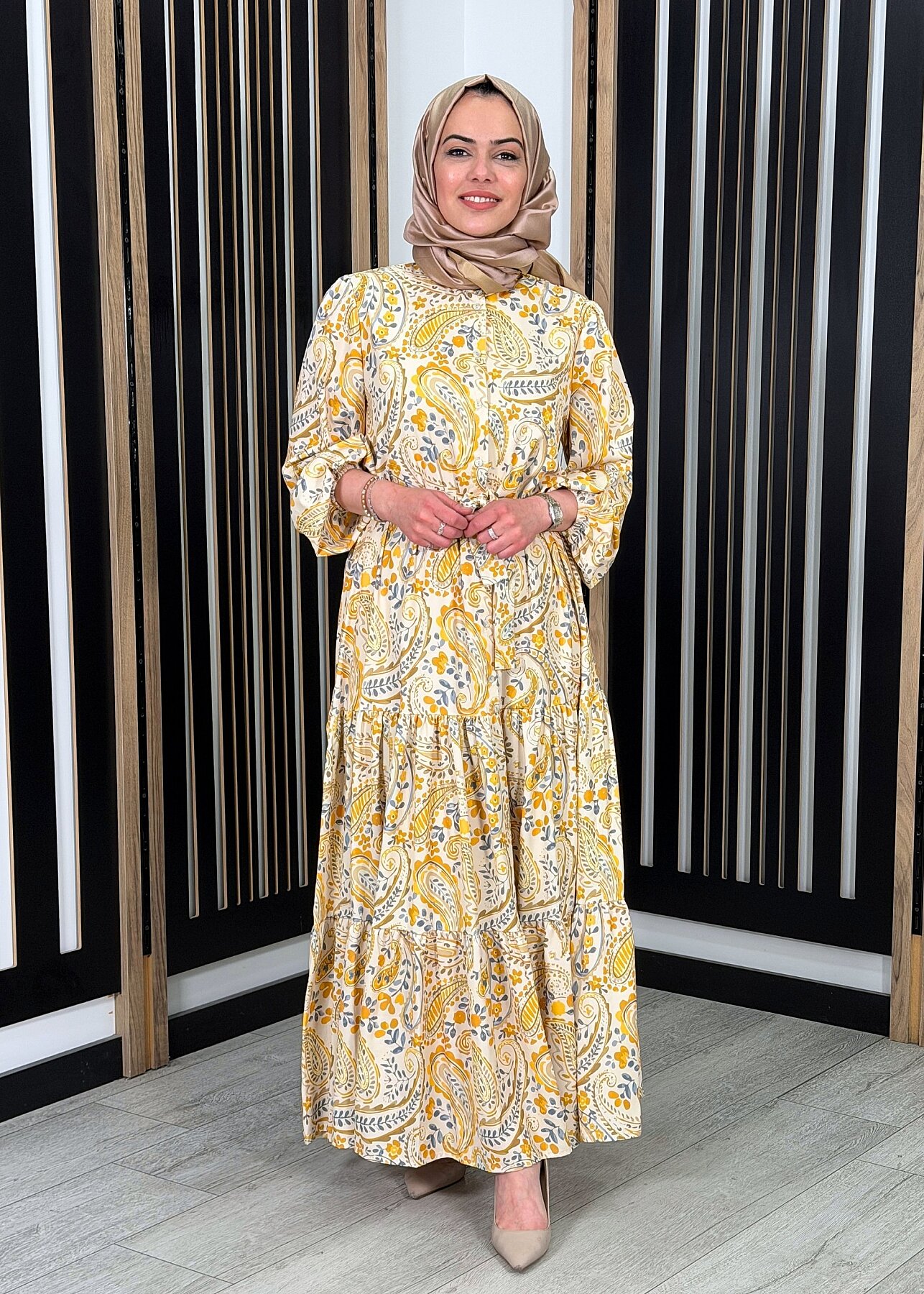 MerWish Estate Elbise SARI - 3